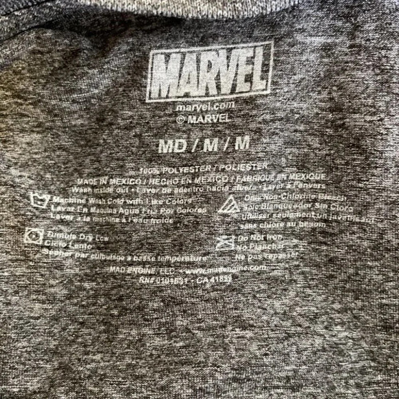 MARVEL Mens The Punisher Grey Graphic T-shirt Short Sleeve Size M - Picture 5 of 7